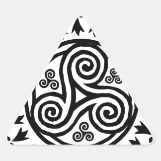 Sticker Triangulaire Triskel breton & hermines