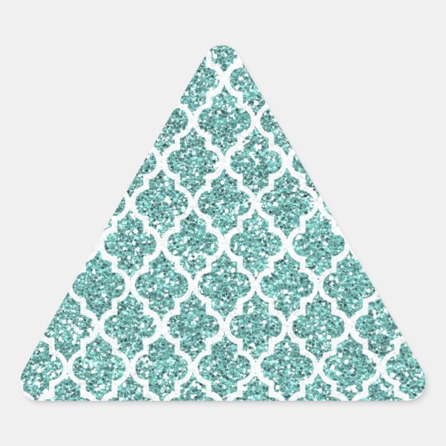 Sticker Triangulaire Turquoise (Devant)
