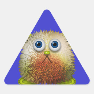 Sticker Triangulaire Un joli personnage de personnage de personnage Fuz