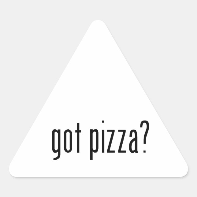 Sticker Triangulaire une pizza ? (Devant)
