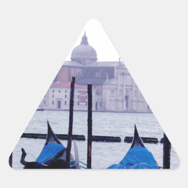 Sticker Triangulaire Venise Italie Voyage (Devant)