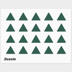 Sticker Triangulaire Vert brunâtre (couleur solide)