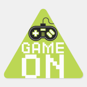 Sticker Triangulaire Vidéo Jeu Camion Anniversaire