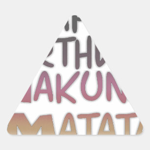 Sticker Triangulaire Vintage Joyeux Anniversaire Hakuna Matata Purple I