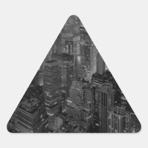 Sticker Triangulaire Vintage Style New York City Script