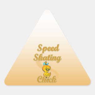 Sticker Triangulaire Vitesse de patinage de vitesse