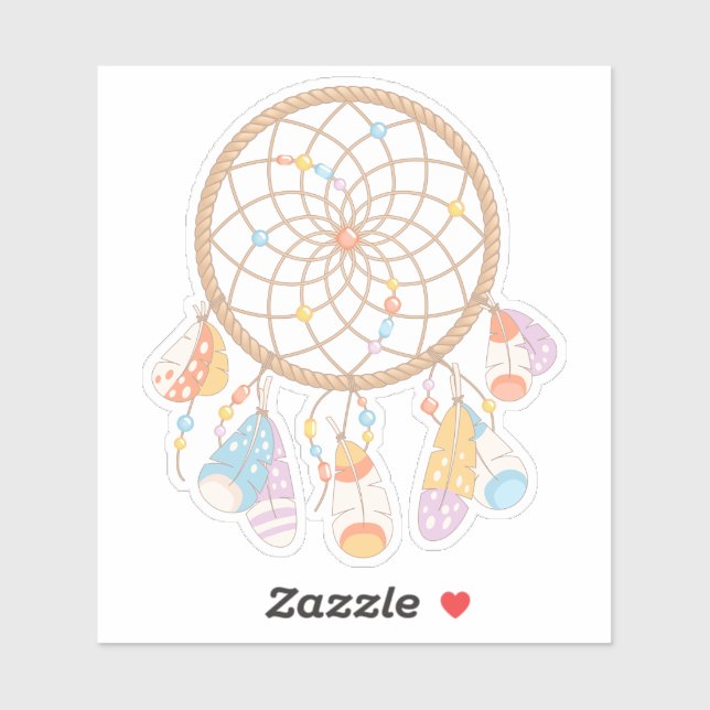 Sticker Tribal Boho Dreamcatcher 2 (Feuille)