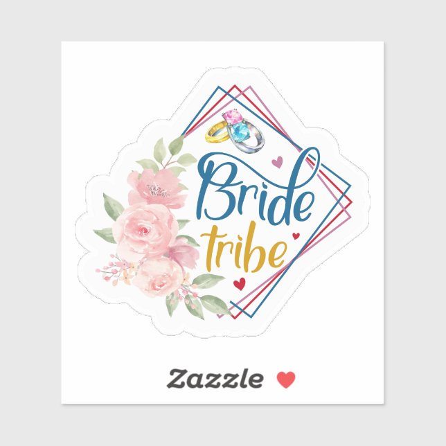 Sticker Tribe de mariée (Feuille)