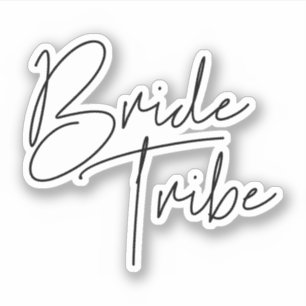 Sticker Tribu minimaliste moderne de jeune mariée