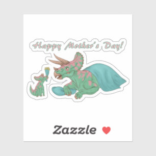 Sticker Tricératops de la fête des mères