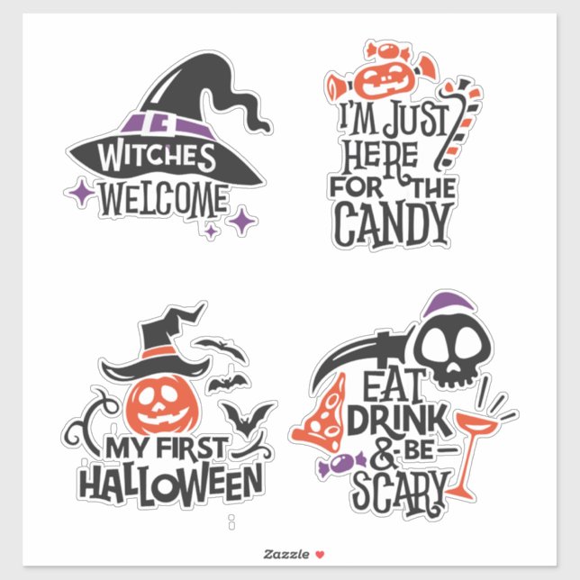 Sticker Tricks, Treats & Tiny Frights (Feuille)