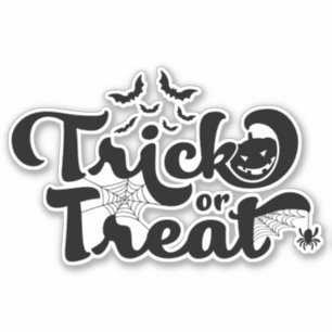 Sticker Tricoter ou traiter Halloween
