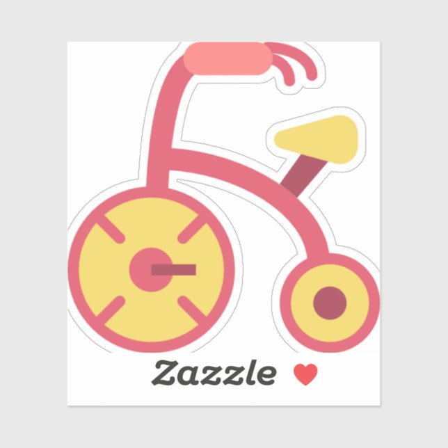 Sticker tricycle (Feuille)