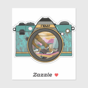 Sticker Trippy Camera Float