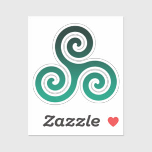 Sticker Triskele vert