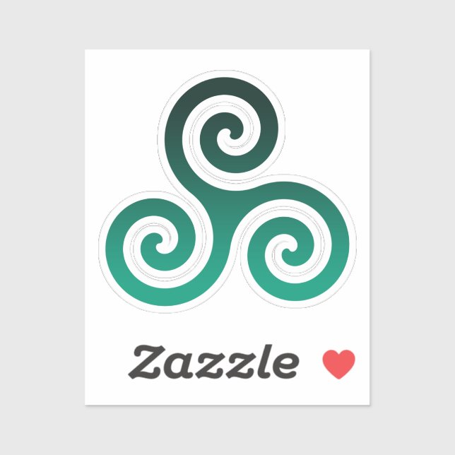 Sticker Triskele vert (Feuille)