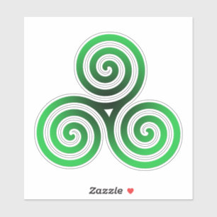 Sticker Triskele vert