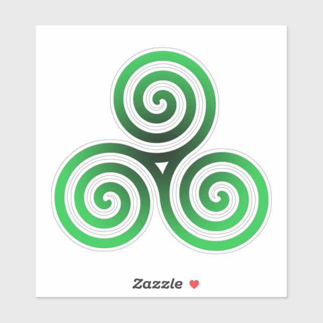 Sticker Triskele vert (Feuille)