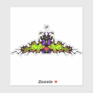 Sticker Triste créature démon de gobelin coloré v1