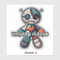 Triste ours de poupée VOODOO UNLUCKER dans l'amour