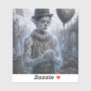 Sticker Tristesse / Clown / Zoo abandonné