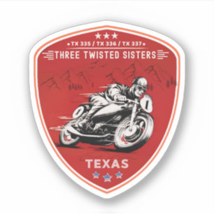Sticker Trois soeurs tordues, tx 335, tx 336, tx 337 route