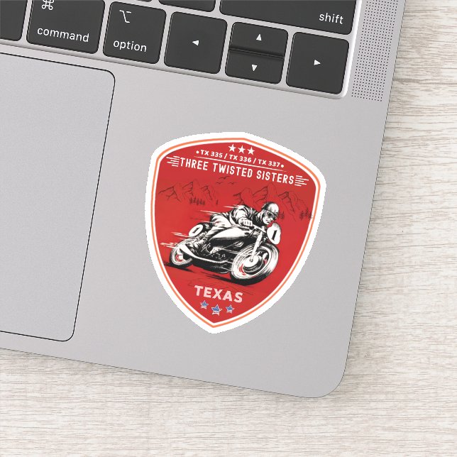 Sticker Trois soeurs tordues, tx 335, tx 336, tx 337 route (Détail)