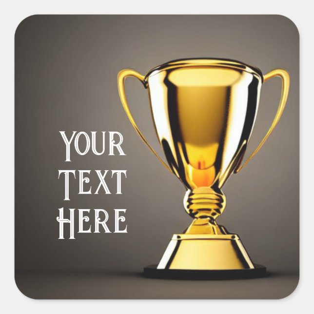 Sticker Trophée Classic Round (Devant)