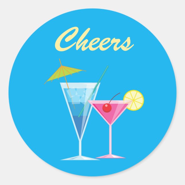 Sticker Tropical Beach Wedding (Devant)