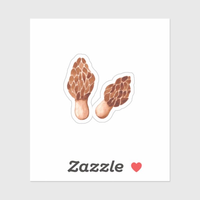 Sticker True Morels (Morchella) (Feuille)