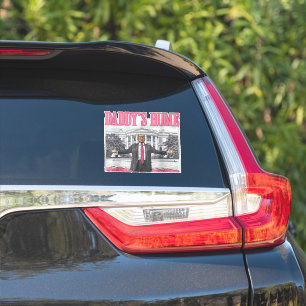Sticker Trump 2024 Election Daddy's Home Pink