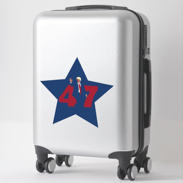 Sticker Trump 47 (Sur valise)