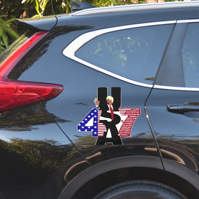 Sticker Trump 47 USA (Coté voiture)