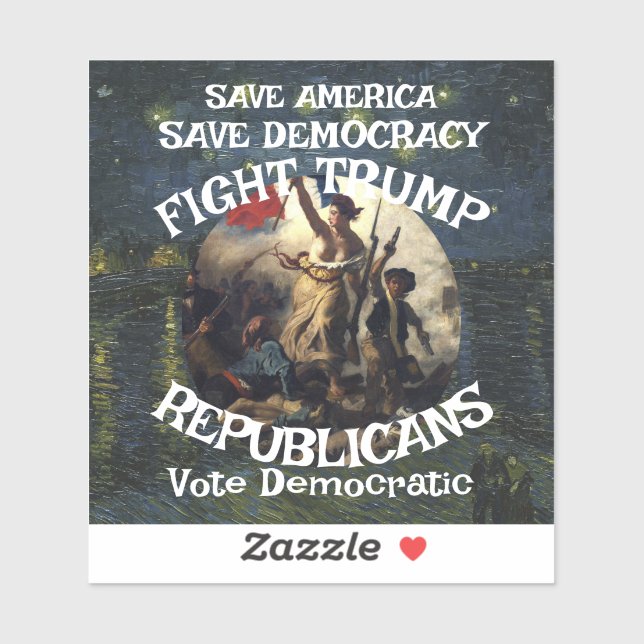 Sticker Trump crevette Fajita Jesus Parti républicain Pee  (Feuille)