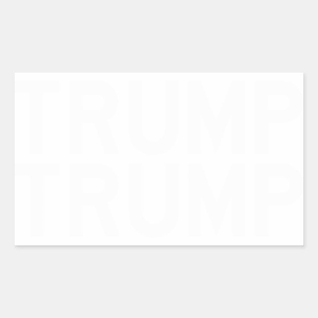 Sticker TRUMP en lettres blanches gothiques (Devant)