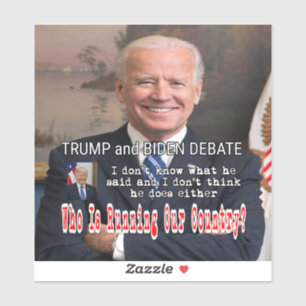 Sticker Trump et Biden