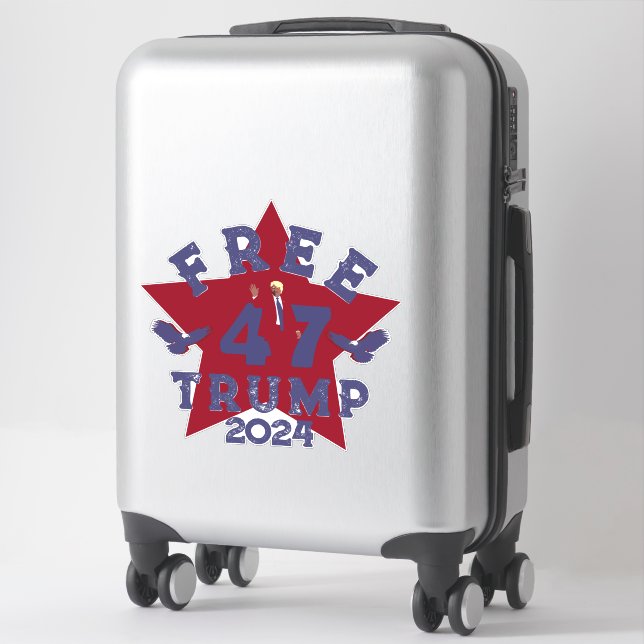 Sticker Trump LIBRE (Sur valise)