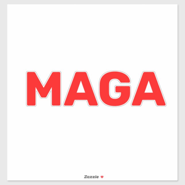 Sticker Trump Maga 2024 (Feuille)