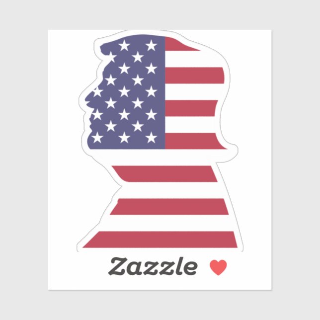 Sticker TRUMP Président américain (Feuille)