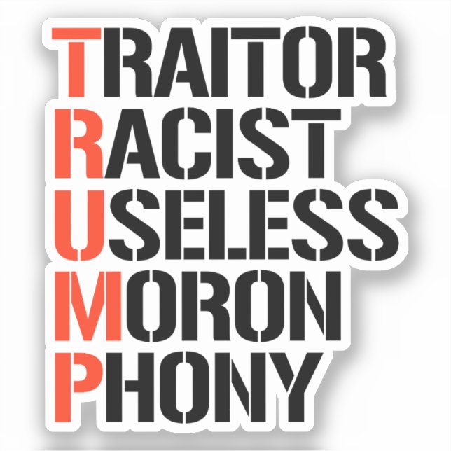 Sticker Trump Traitor (Recto)