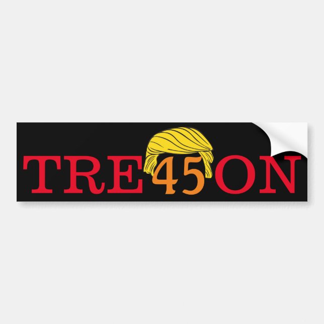 Sticker Trump Treat Bumper (Devant)