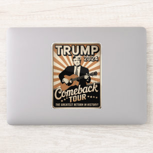 Sticker TRUMP vintage 2024 Rocks COMEBACK TOUR