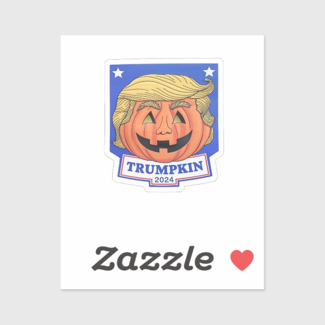 Sticker Trumpkin Classic - Drôle Citation Halloween (Feuille)