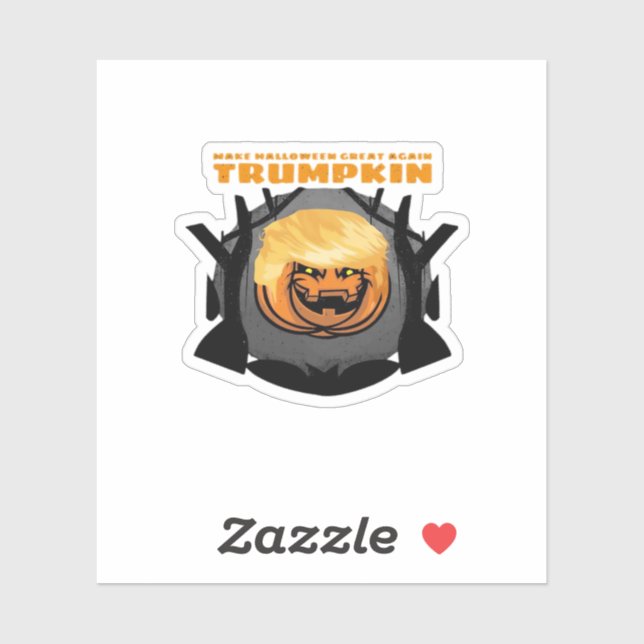 Sticker Trumpkin, Rendre Halloween grand à nouveau classiq (Feuille)