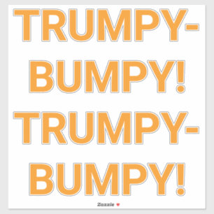 Sticker TRUMPY BUMPY Hankamer Artjunkhaus Comic Splash-Art