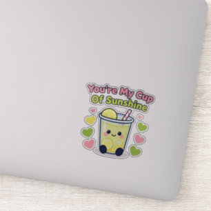 Sticker Tu es ma tasse de soleil Mignon Lemonade Kawaii De
