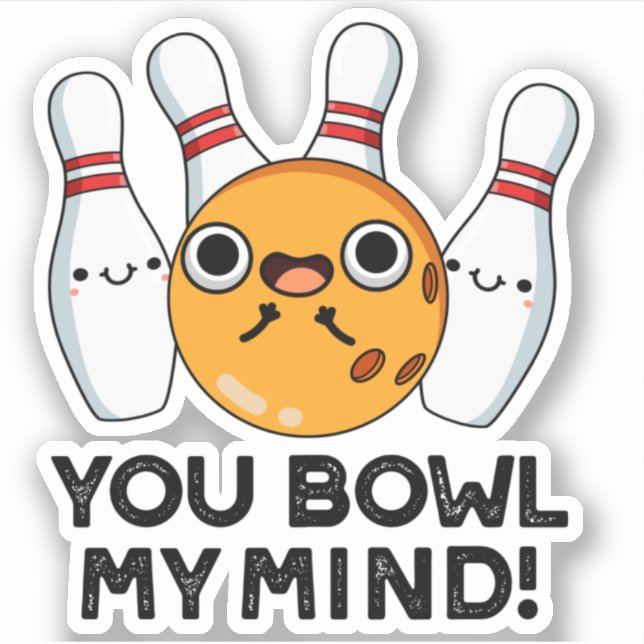 Sticker Tu Es Un Pun De Bowling Drôle (Devant)