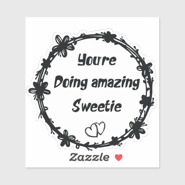 Sticker Tu fais Extraordinaire, Sweetie Retro (Feuille)