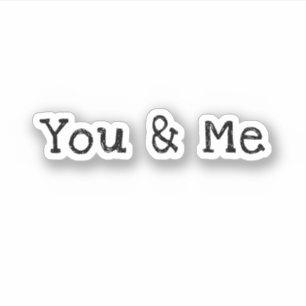 Sticker Tu & Me's mignon Amour dire