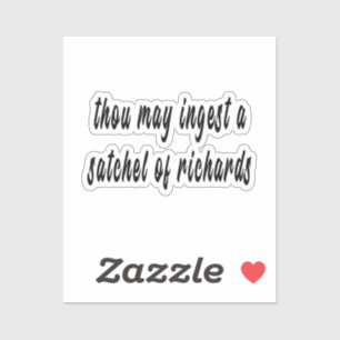 Sticker Tu peux ingérer une sacoche de bâton de vinyle de 